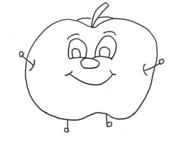 apple coloring page